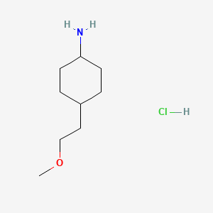 4-(2-Methoxyethyl)cyclohexan-1-amine hydrochloride