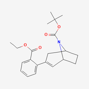 molecular formula C21H27NO4 B15500987 8-Boc-3-(2-ethoxycarbonylphenyl)-8-aza-bicyclo[3.2.1]oct-2-ene CAS No. 185099-70-1