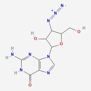 2-amino-9-[4-azido-3-hydroxy-5-(hydroxymethyl)oxolan-2-yl]-1H-purin-6-one