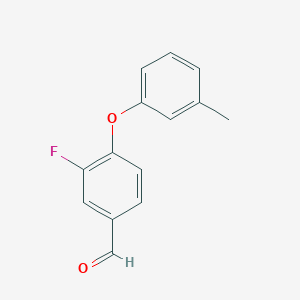 3-Fluoro-4-(m-tolyloxy)benzaldehyde