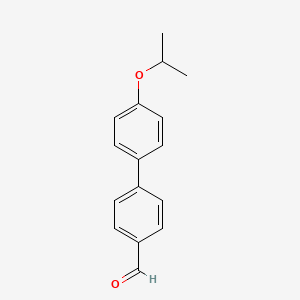 molecular formula C16H16O2 B15501044 4'Isopropoxy-[1,1'-biphenyl]-4-carbaldehyde 