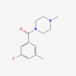 molecular formula C13H17FN2O B15501049 (3-Fluoro-5-methylphenyl)(4-methylpiperazin-1-yl)methanone 