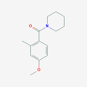 molecular formula C14H19NO2 B15501054 (4-Methoxy-2-methylphenyl)(piperidin-1-yl)methanone 