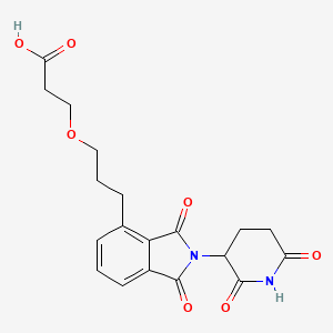 molecular formula C19H20N2O7 B15501063 Thalidomide-C3-O-C2-acid 