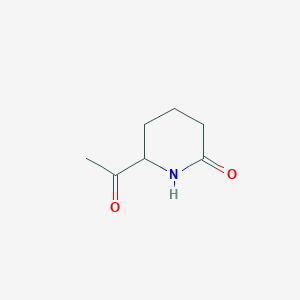 molecular formula C7H11NO2 B15501069 6-Acetylpiperidin-2-one 