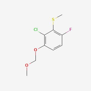 molecular formula C9H10ClFO2S B15501080 (2-Chloro-6-fluoro-3-(methoxymethoxy)phenyl)(methyl)sulfane 