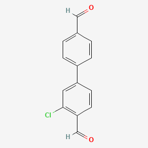 3-Chloro-[1,1'-biphenyl]-4,4'-dicarbaldehyde