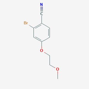 molecular formula C10H10BrNO2 B15501119 2-Bromo-4-(2-methoxyethoxy)benzonitrile 