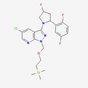 (2R,4S)-1-(5-chloro-1-{[2-(trimethylsilyl)ethoxy]methyl}-1H-pyrazolo[3,4-b]pyridin-3-yl)-2-(2,5-difluorophenyl)-4-fluoropyrrolidine