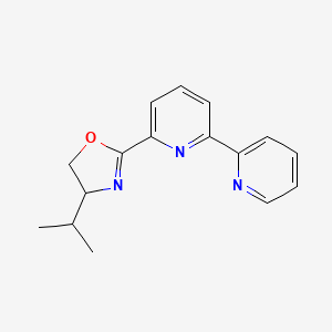 4-Propan-2-yl-2-(6-pyridin-2-ylpyridin-2-yl)-4,5-dihydro-1,3-oxazole