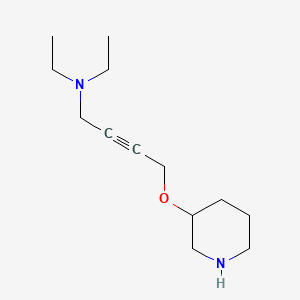 Diethyl[4-(piperidin-3-yloxy)but-2-yn-1-yl]amine