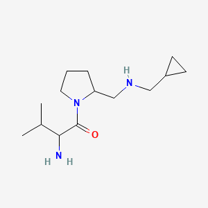 molecular formula C14H27N3O B15501155 2-Amino-1-[2-[(cyclopropylmethylamino)methyl]pyrrolidin-1-yl]-3-methylbutan-1-one 