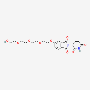 molecular formula C21H26N2O9 B15501183 Thalidomide-5'-O-PEG4-OH 