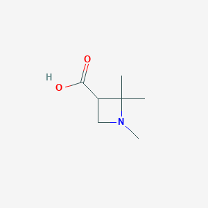 molecular formula C7H13NO2 B15501208 1,2,2-Trimethylazetidine-3-carboxylic acid 