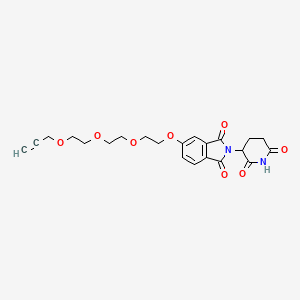 molecular formula C22H24N2O8 B15501214 Thalidomide-5'-O-PEG3-propargyl 