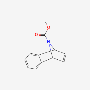 molecular formula C12H11NO2 B15501239 Methyl 11-azatricyclo[6.2.1.02,7]undeca-2,4,6,9-tetraene-11-carboxylate 