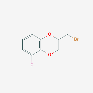 molecular formula C9H8BrFO2 B15501267 2-(Bromomethyl)-5-fluoro-2,3-dihydro-1,4-benzodioxine 