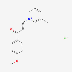 1-(4-Methoxyphenyl)-3-(3-methylpyridin-1-ium-1-yl)prop-2-en-1-one;chloride