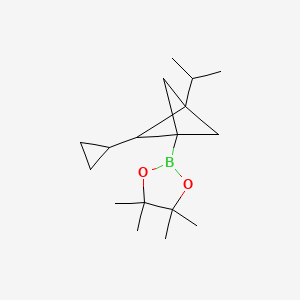 2-(2-Cyclopropyl-3-isopropylbicyclo[1.1.1]pentan-1-yl)-4,4,5,5-tetramethyl-1,3,2-dioxaborolane