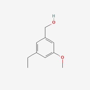 molecular formula C10H14O2 B15501300 (3-Ethyl-5-methoxyphenyl)methanol 