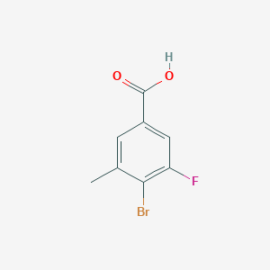 molecular formula C8H6BrFO2 B15501318 4-Bromo-3-fluoro-5-methylbenzoic acid 