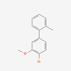 molecular formula C14H13BrO B15501324 4'-Bromo-3'-methoxy-2-methyl-1,1'-biphenyl 