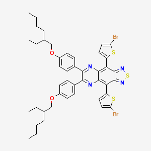 molecular formula C44H46Br2N4O2S3 B15501350 4,9-Bis(5-bromothiophen-2-yl)-6,7-bis[4-(2-ethylhexoxy)phenyl]-[1,2,5]thiadiazolo[3,4-g]quinoxaline 