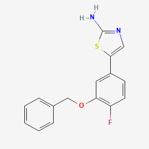 5-(3-(Benzyloxy)-4-fluorophenyl)thiazol-2-amine