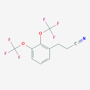 (2,3-Bis(trifluoromethoxy)phenyl)propanenitrile