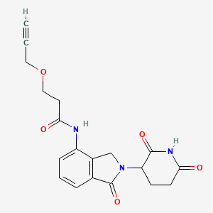 molecular formula C19H19N3O5 B15501450 Lenalidomide-CO-PEG1-propargyl 