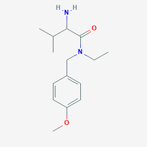 molecular formula C15H24N2O2 B15501459 2-amino-N-ethyl-N-[(4-methoxyphenyl)methyl]-3-methylbutanamide 