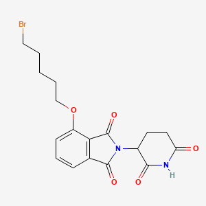 molecular formula C18H19BrN2O5 B15501475 Thalidomide-O-C5-Br 