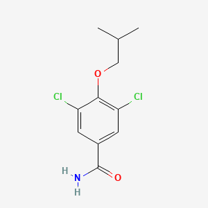 molecular formula C11H13Cl2NO2 B15501482 3,5-Dichloro-4-isobutoxybenzamide 