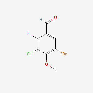 5-Bromo-3-chloro-2-fluoro-4-methoxybenzaldehyde