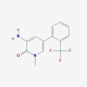 3-Amino-1-methyl-5-(2-(trifluoromethyl)phenyl)pyridin-2(1H)-one