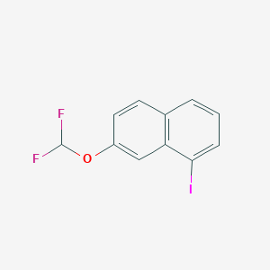 molecular formula C11H7F2IO B15501603 2-(Difluoromethoxy)-8-iodonaphthalene 