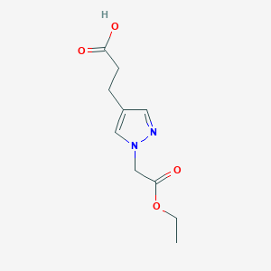 3-(1-(2-Ethoxy-2-oxoethyl)-1H-pyrazol-4-yl)propanoic acid