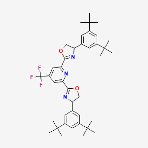 molecular formula C40H50F3N3O2 B15501631 (4R,4'R)-2,2'-(4-(Trifluoromethyl)pyridine-2,6-diyl)bis(4-(3,5-di-tert-butylphenyl)-4,5-dihydrooxazole) 