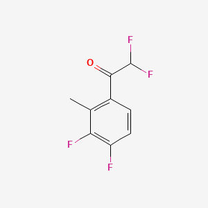 molecular formula C9H6F4O B15501704 1-(3,4-Difluoro-2-methylphenyl)-2,2-difluoroethanone 