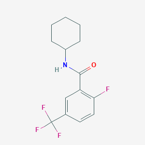 N-cyclohexyl-2-fluoro-5-(trifluoromethyl)benzamide