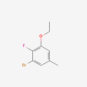 molecular formula C9H10BrFO B15501779 1-Bromo-3-ethoxy-2-fluoro-5-methylbenzene 