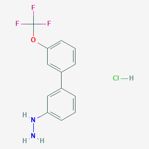 molecular formula C13H12ClF3N2O B15501862 (3'-Trifluoromethoxy-biphenyl-3-yl)-hydrazine hydrochloride 