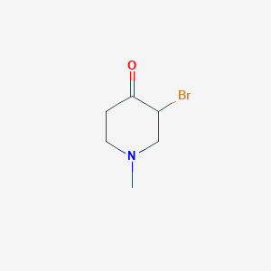 molecular formula C6H10BrNO B15501878 3-Bromo-1-methylpiperidin-4-one 