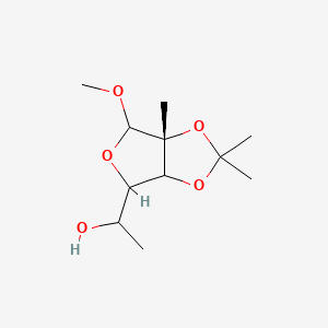 1-[(3aR)-4-methoxy-2,2,3a-trimethyl-6,6a-dihydro-4H-furo[3,4-d][1,3]dioxol-6-yl]ethanol