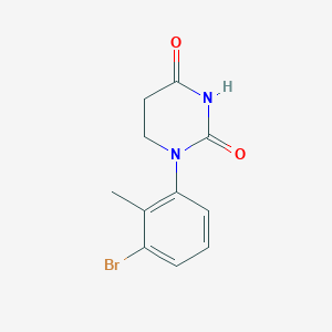 molecular formula C11H11BrN2O2 B15501906 1-(3-Bromo-2-methyl-phenyl)hexahydropyrimidine-2,4-dione 