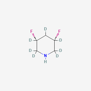 molecular formula C5H9F2N B15501908 (3R,5S)-3,5-difluoro(2,2,3,4,5,6,6-(2)H)piperidine 