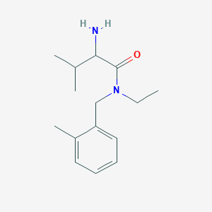 molecular formula C15H24N2O B15501919 2-amino-N-ethyl-3-methyl-N-[(2-methylphenyl)methyl]butanamide 