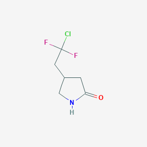 molecular formula C6H8ClF2NO B15502008 2-Pyrrolidinone,4-(2-chloro-2,2-difluoroethyl)- CAS No. 1294000-89-7