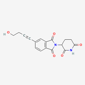 molecular formula C17H14N2O5 B15502019 Thalidomide-5'-alkyne-C2-OH 