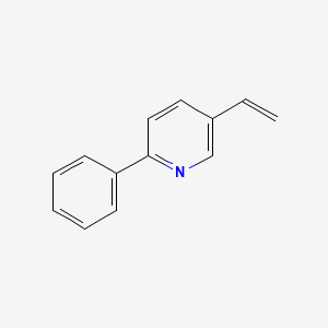 molecular formula C13H11N B15502032 2-Phenyl-5-vinylpyridine 